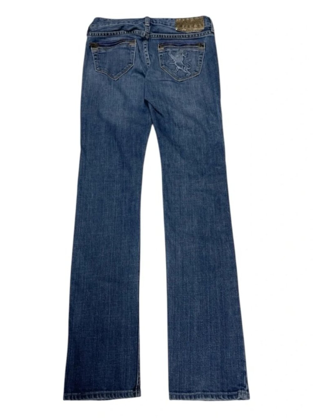 EXPRESS Y2K Zelda Skinny Quality Denim Iconic Express Lion Jeans Women’s Size 2 - Picture 3 of 12
